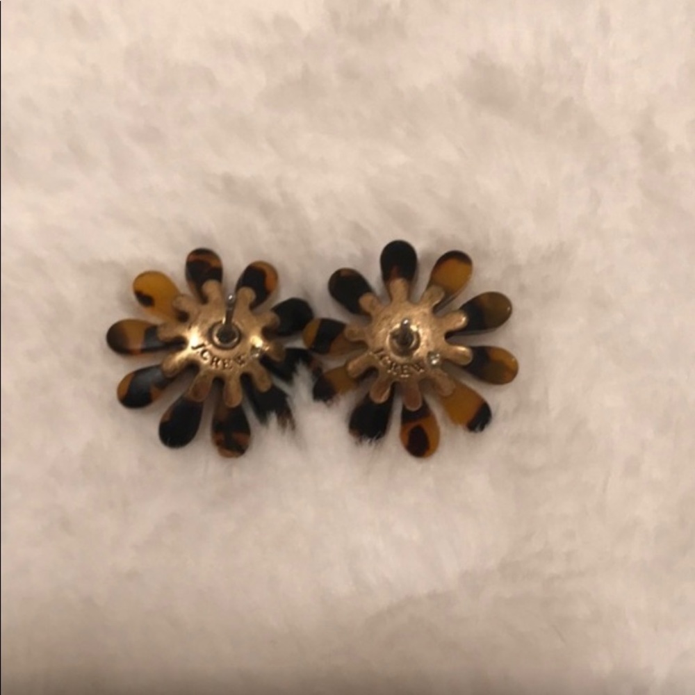 JCrew Factory Flower Tortoise Studs - Picture 3 of 3